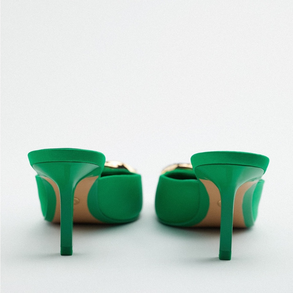 ZARA Embellished Mules - Picture 7 of 16